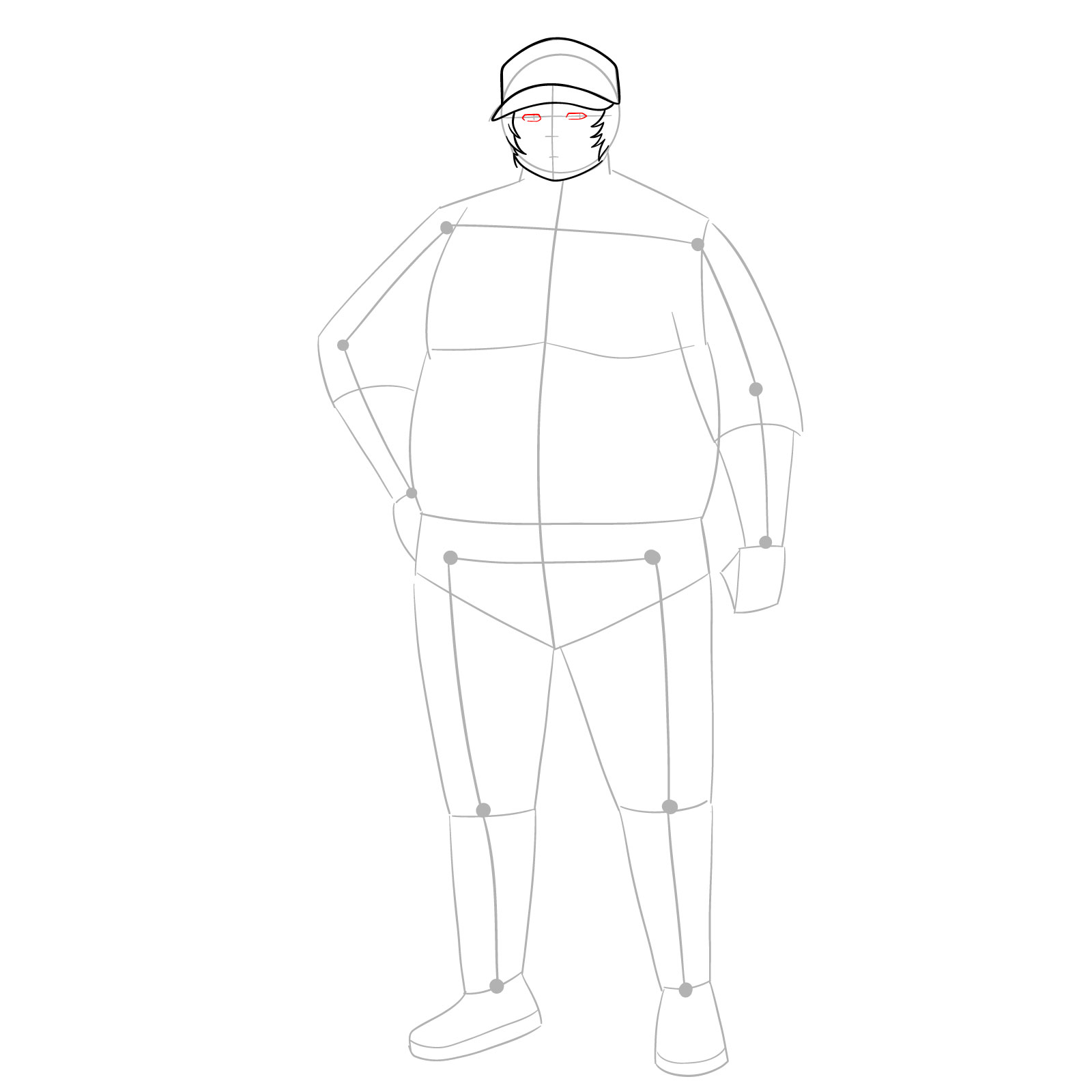How to draw Itaru Hashida from Steins;Gate - step 09