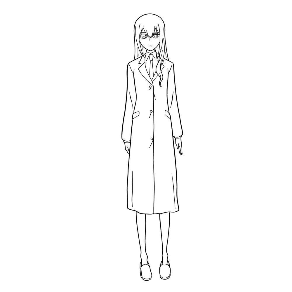 How to Draw Kurisu Makise in Her Lab Coat – Steins;Gate 0 Guide