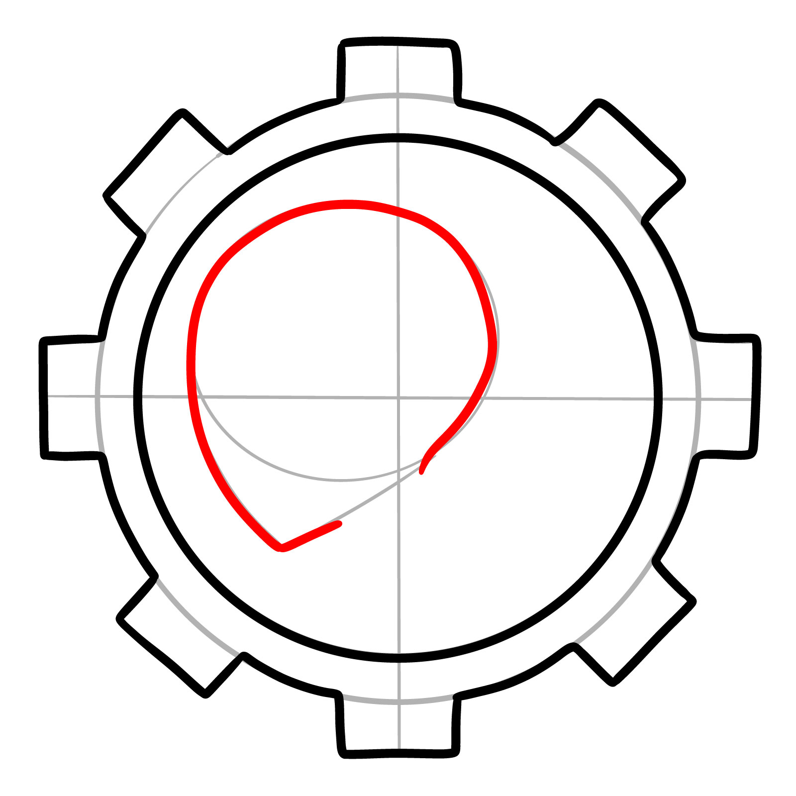 How to Draw Team Persona Logo from Beyblade X - step 05