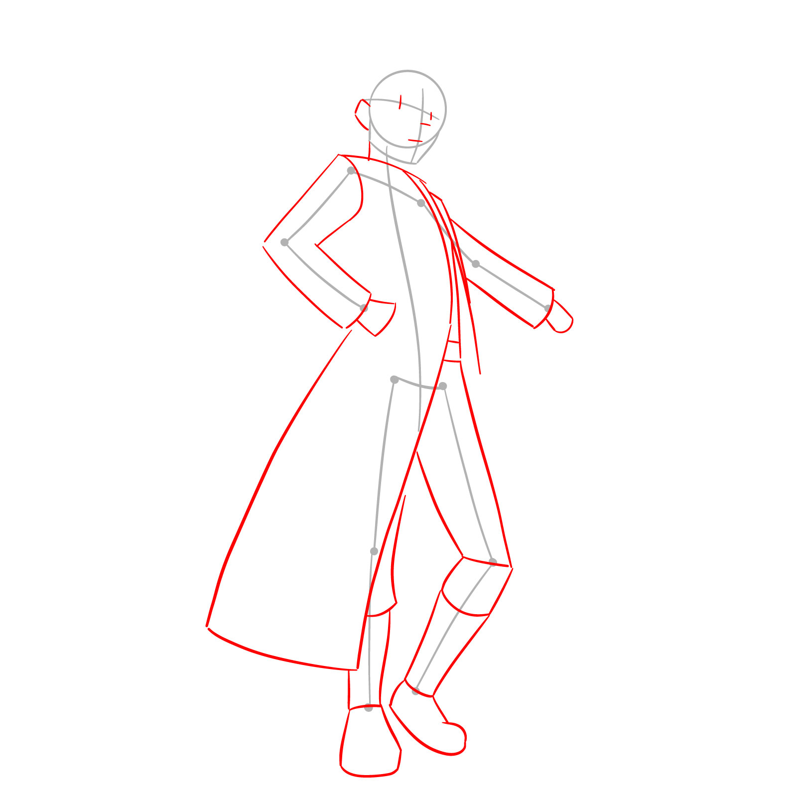 How to Draw Shu Kurenai from Beyblade QuadDrive - step 02