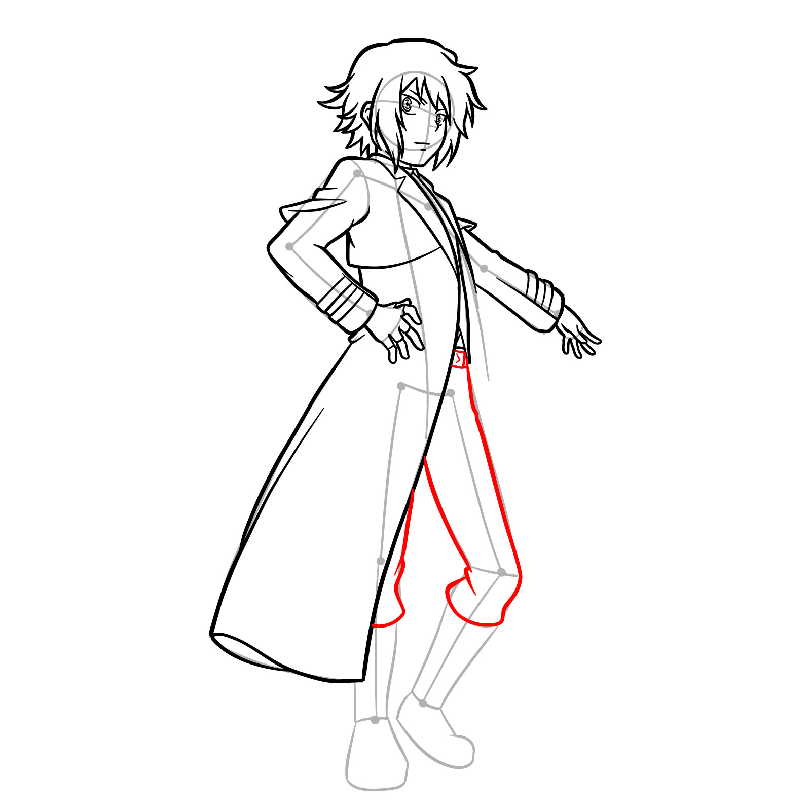 How to Draw Shu Kurenai from Beyblade QuadDrive - step 16