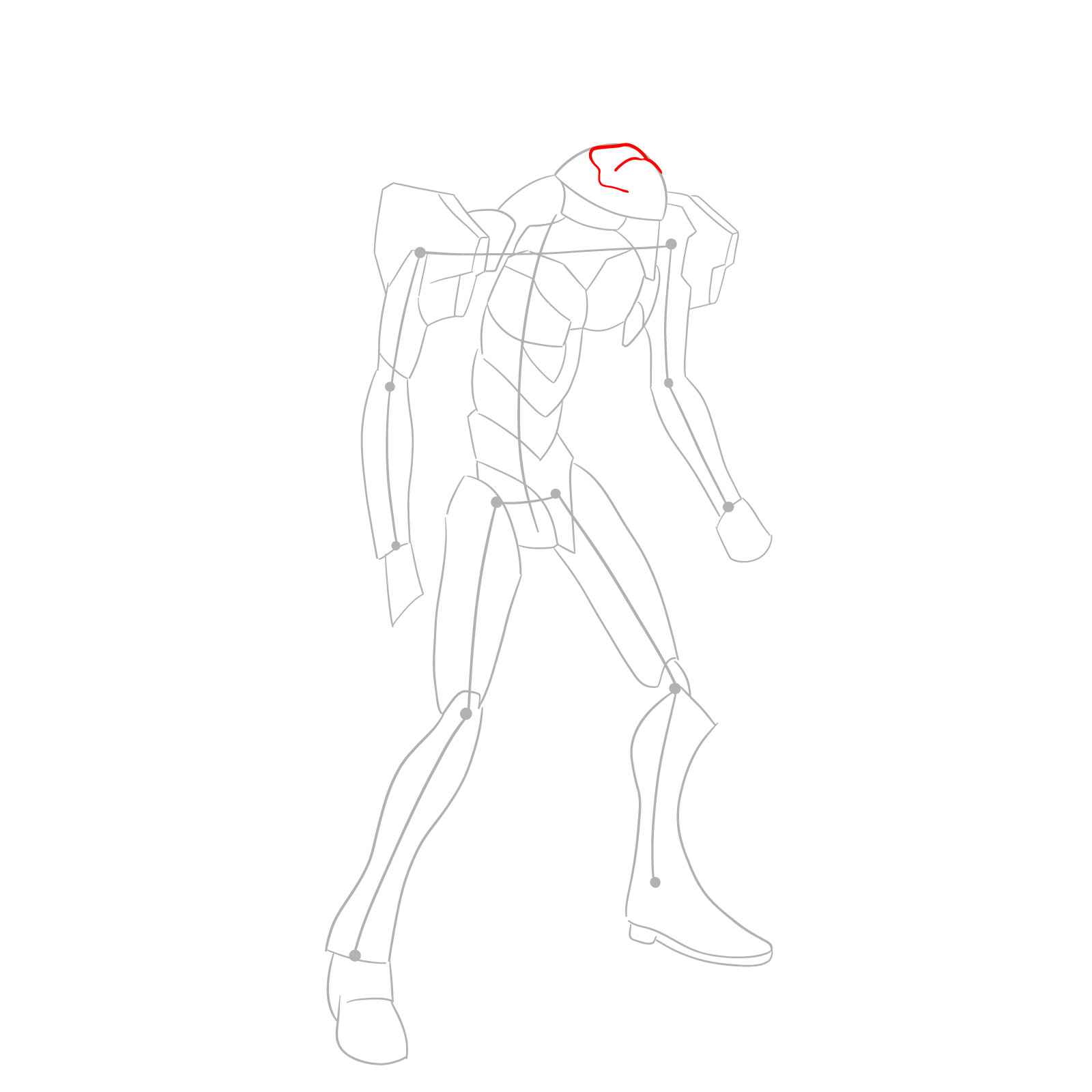 How to Draw Evangelion Unit-01 aka EVA-01 - step 05