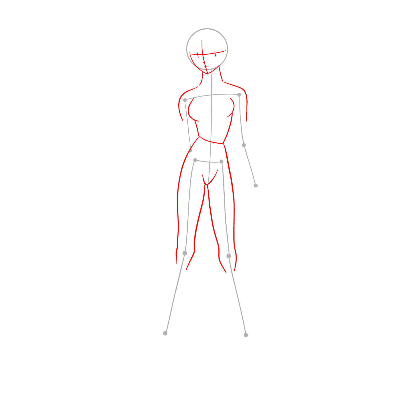 How to Draw Rei Ayanami in plugsuit (Rebuild) - step 02