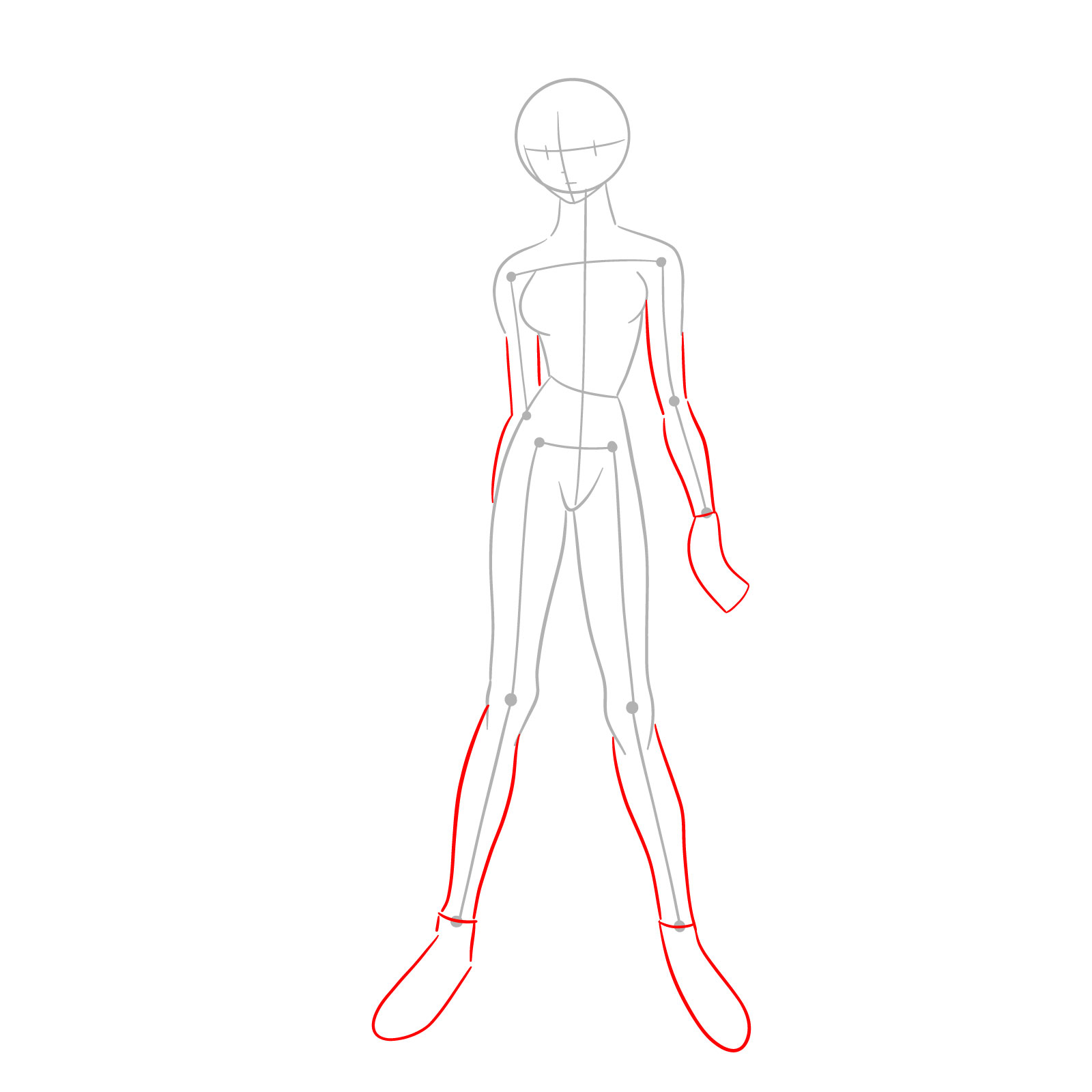How to Draw Rei Ayanami in plugsuit (Rebuild) - step 03
