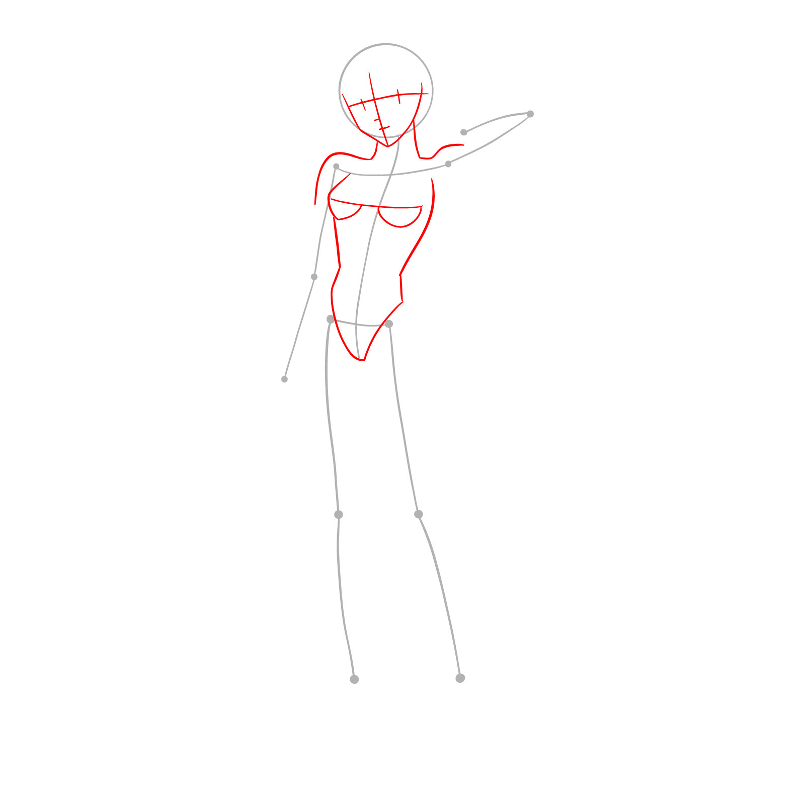 How to Draw Asuka Shikinami Langley in 2 0 Plugsuit (Rebuild) - step 02
