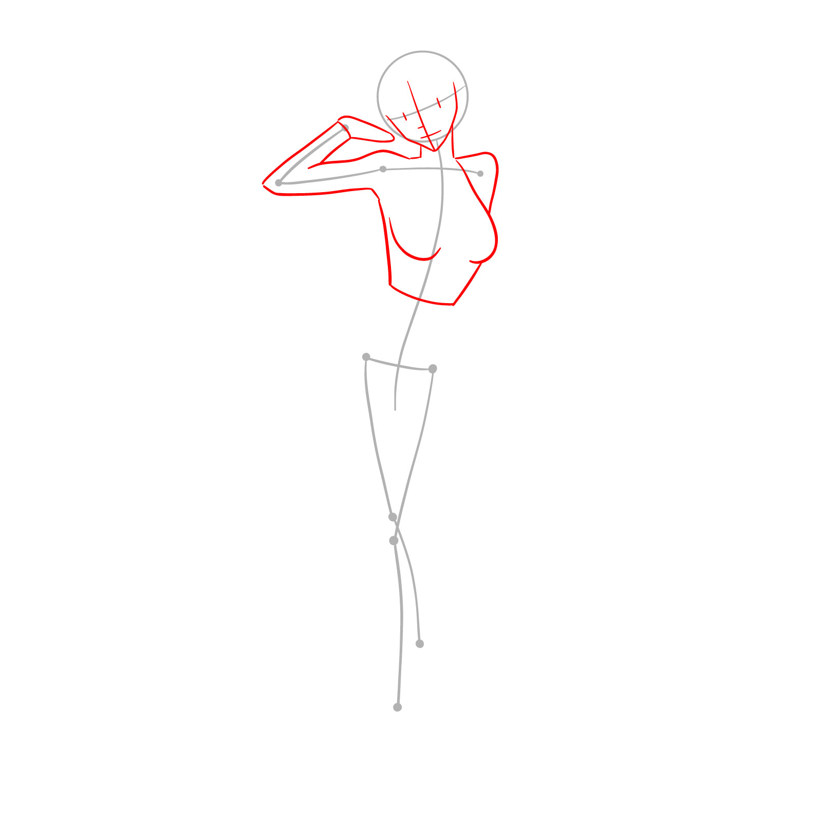 How to Draw Mari Makinami Illustrious in Plugsuit 3.333 - step 02