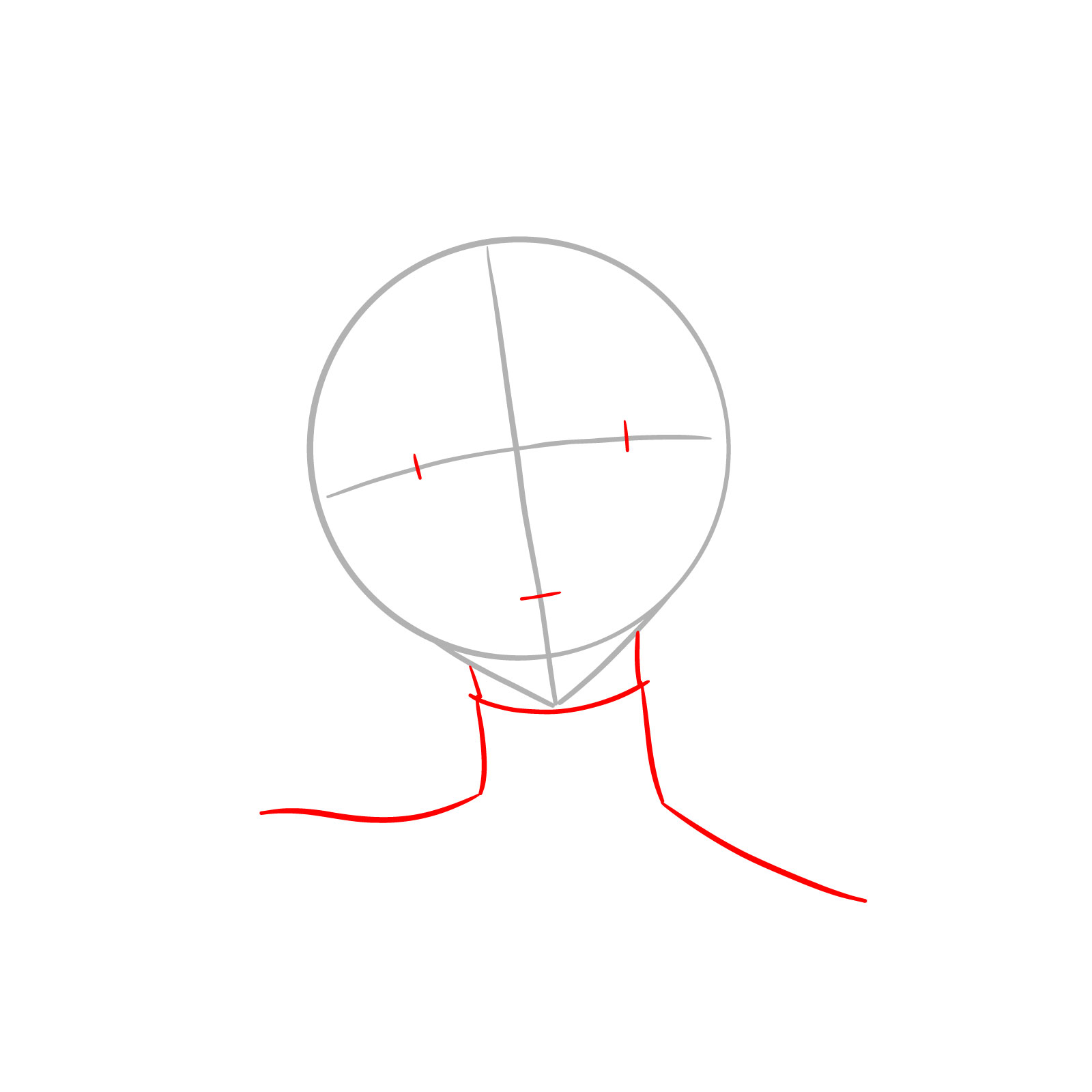 How to draw Rei Ayanami's face - Evangelion - step 02
