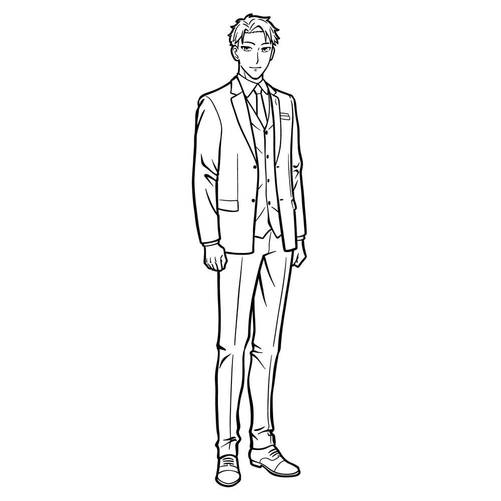 How to draw Loid Forger full body
