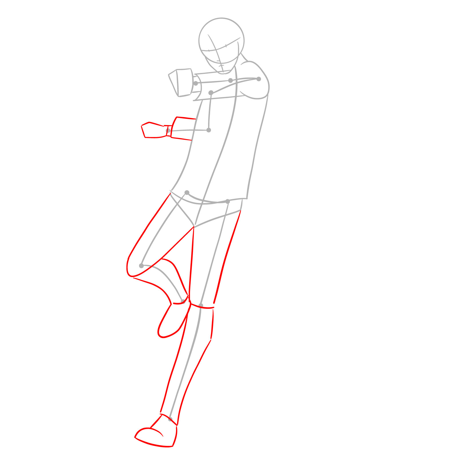 How to draw Loid Forger in his spy suit with a gun - step 03