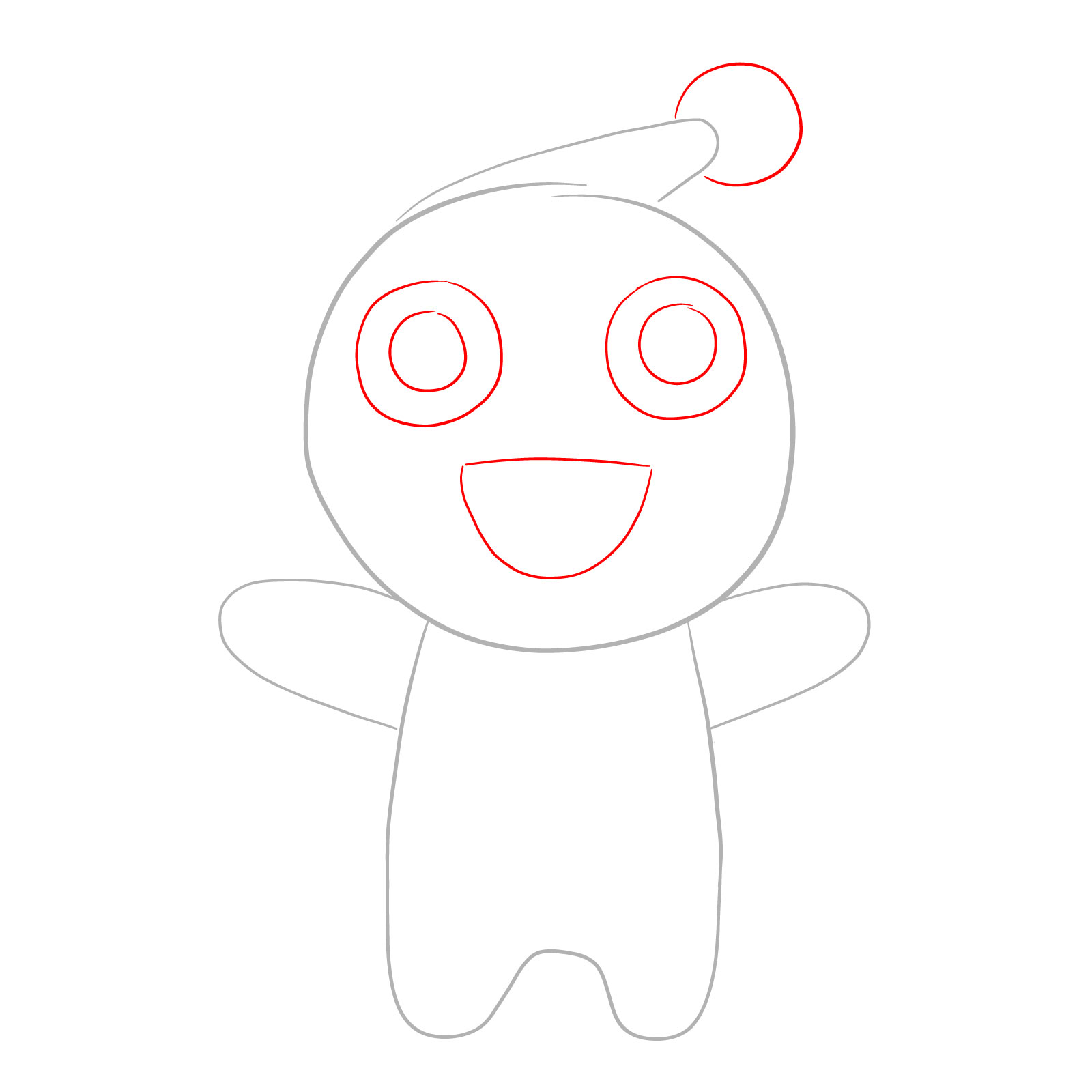 How to draw Dengakuman from Bobobo-bo Bo-bobo - step 03