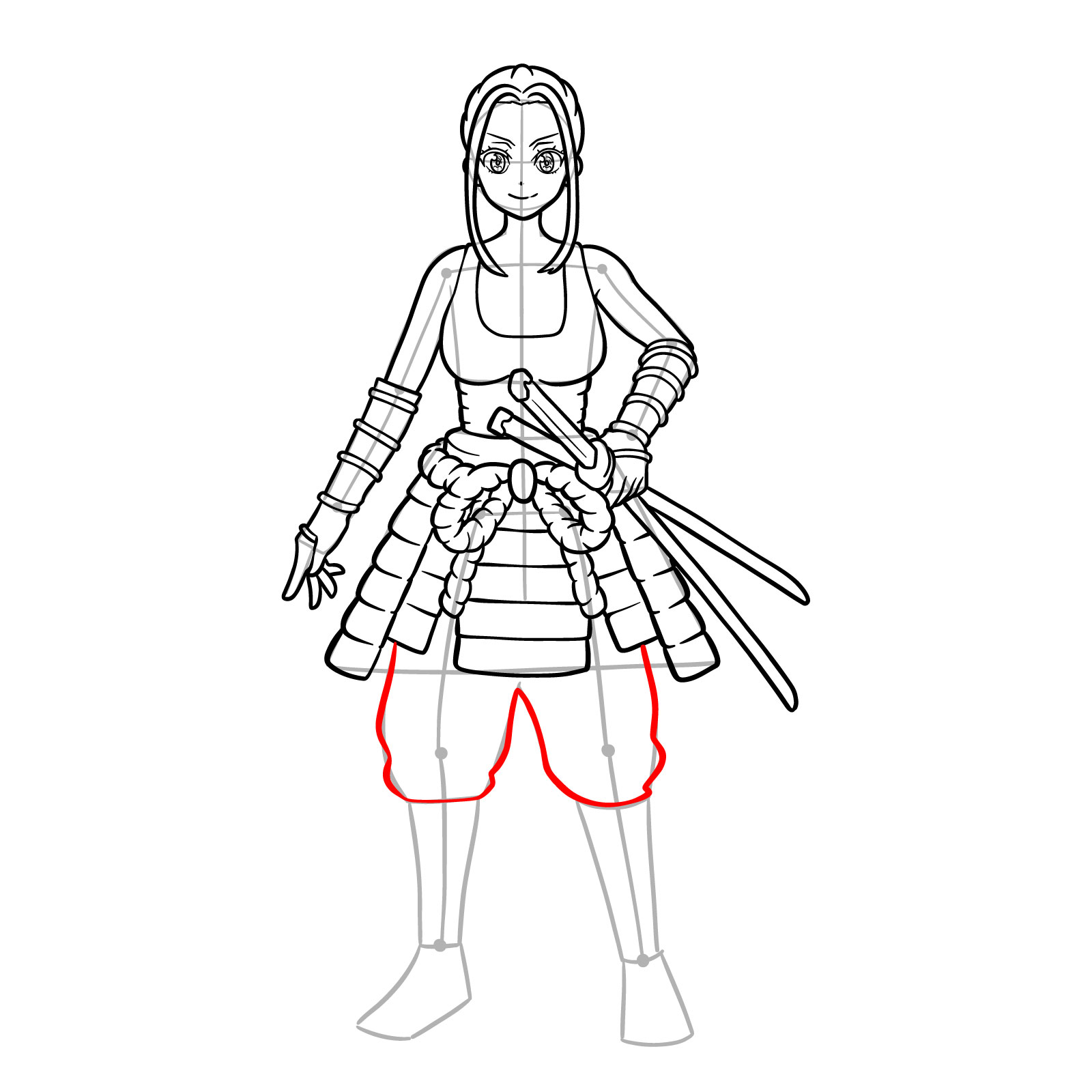How to draw Beatrix Amerhauser full body from Zom 100 - step 30