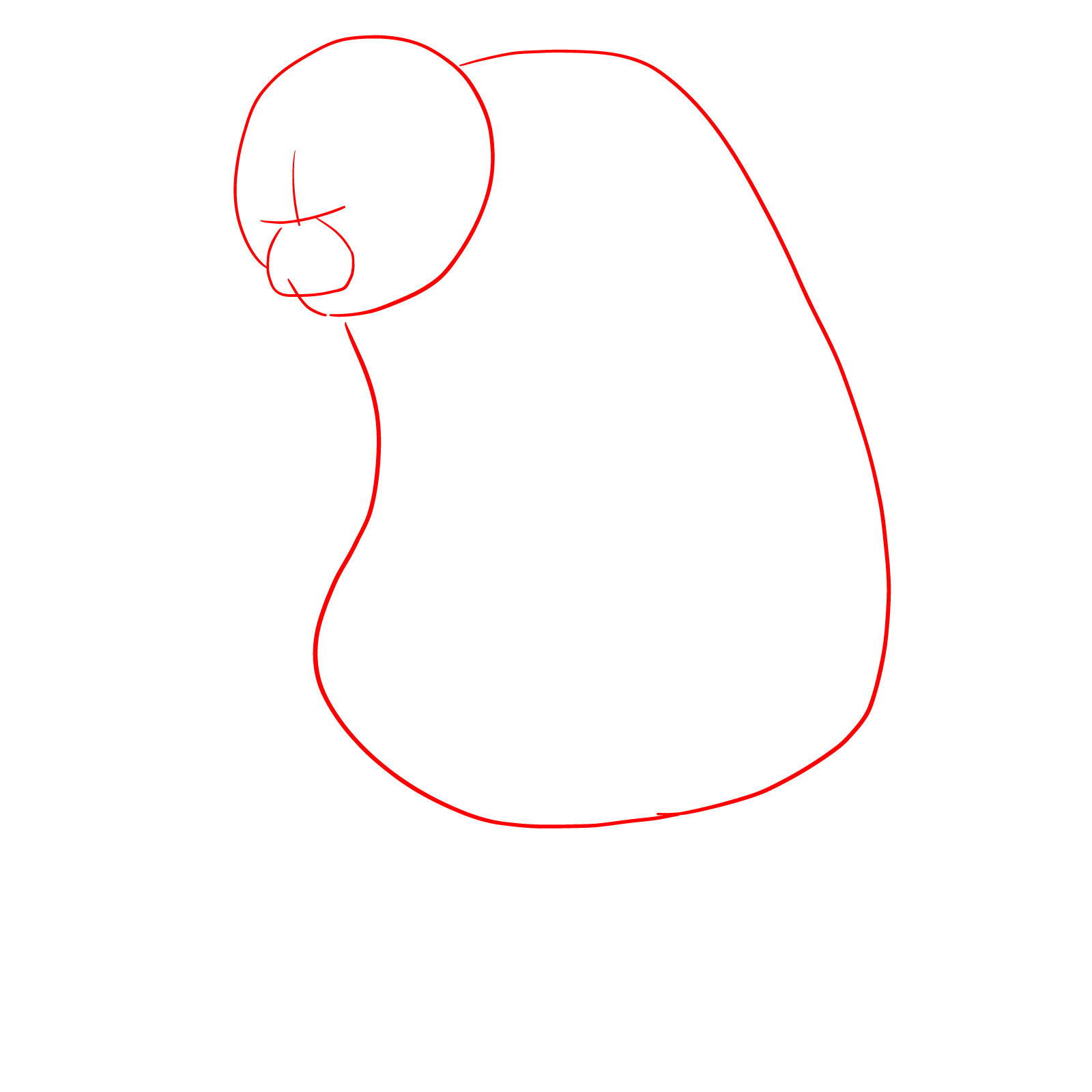 How to draw Panda from Jujutsu Kaisen - step 01
