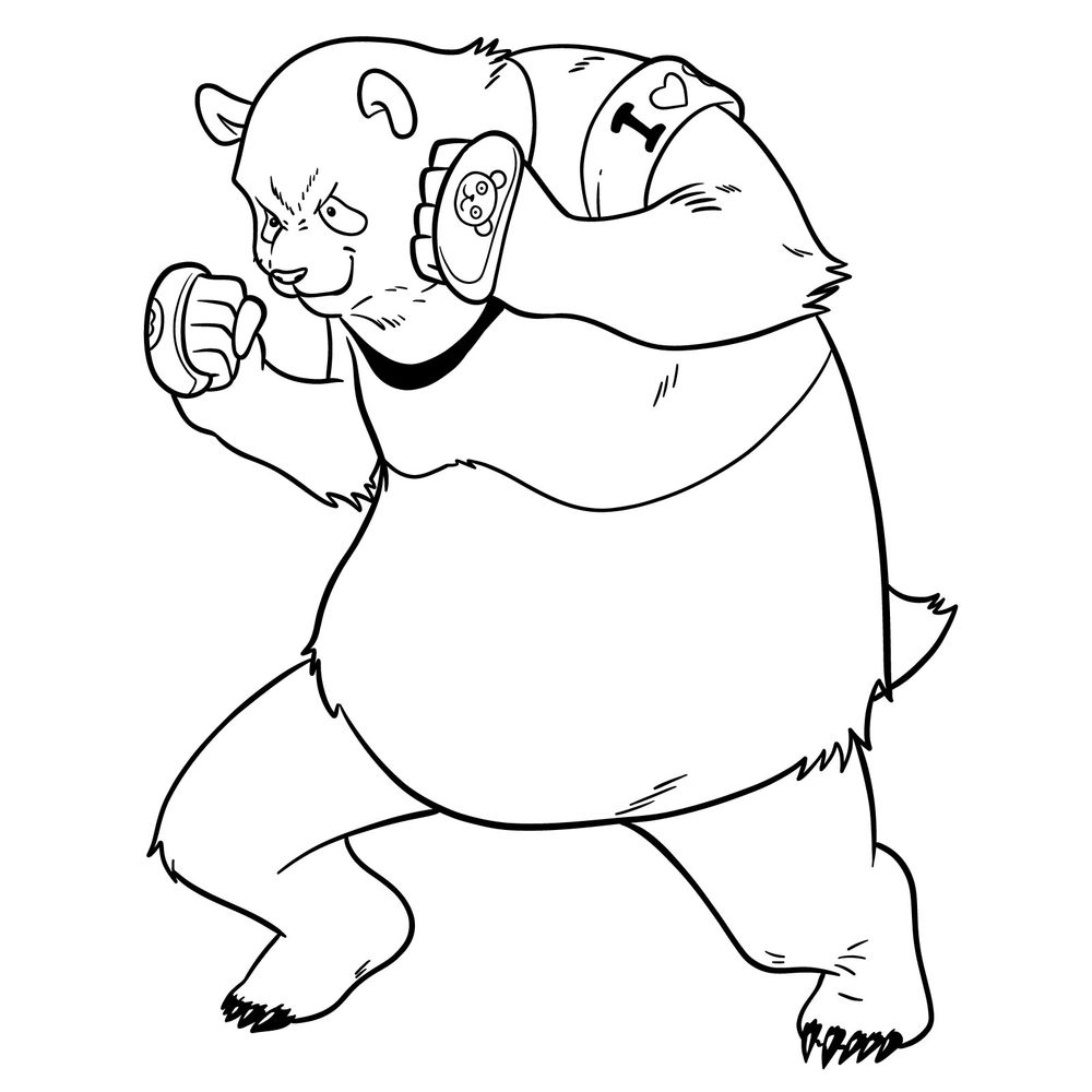 How to draw Panda from Jujutsu Kaisen