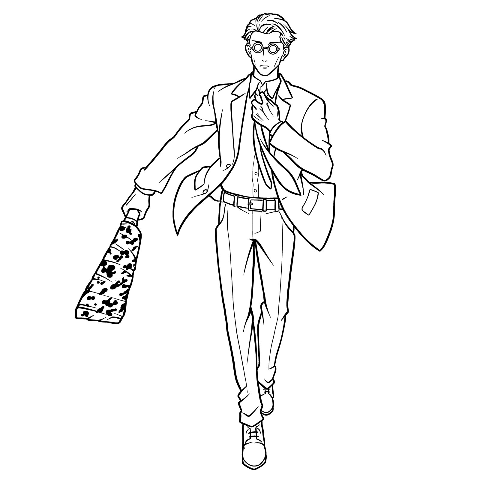 Easy step-by-step drawing of Kento Nanami full body - final step