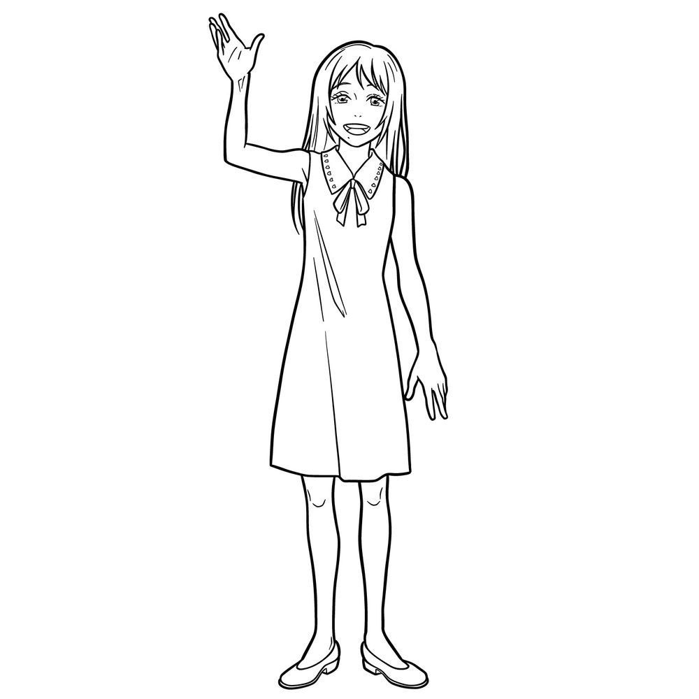 Easy Rika Orimoto Drawing Guide from Jujutsu Kaisen 0