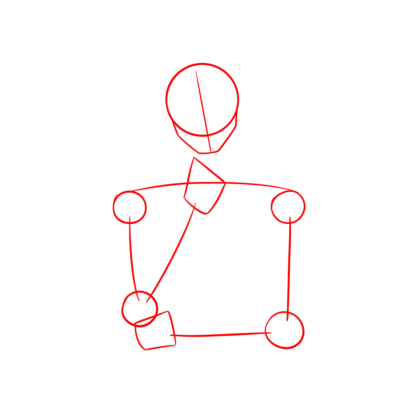 How to Draw Yuji Itadori from JJK Season 3 - step 01