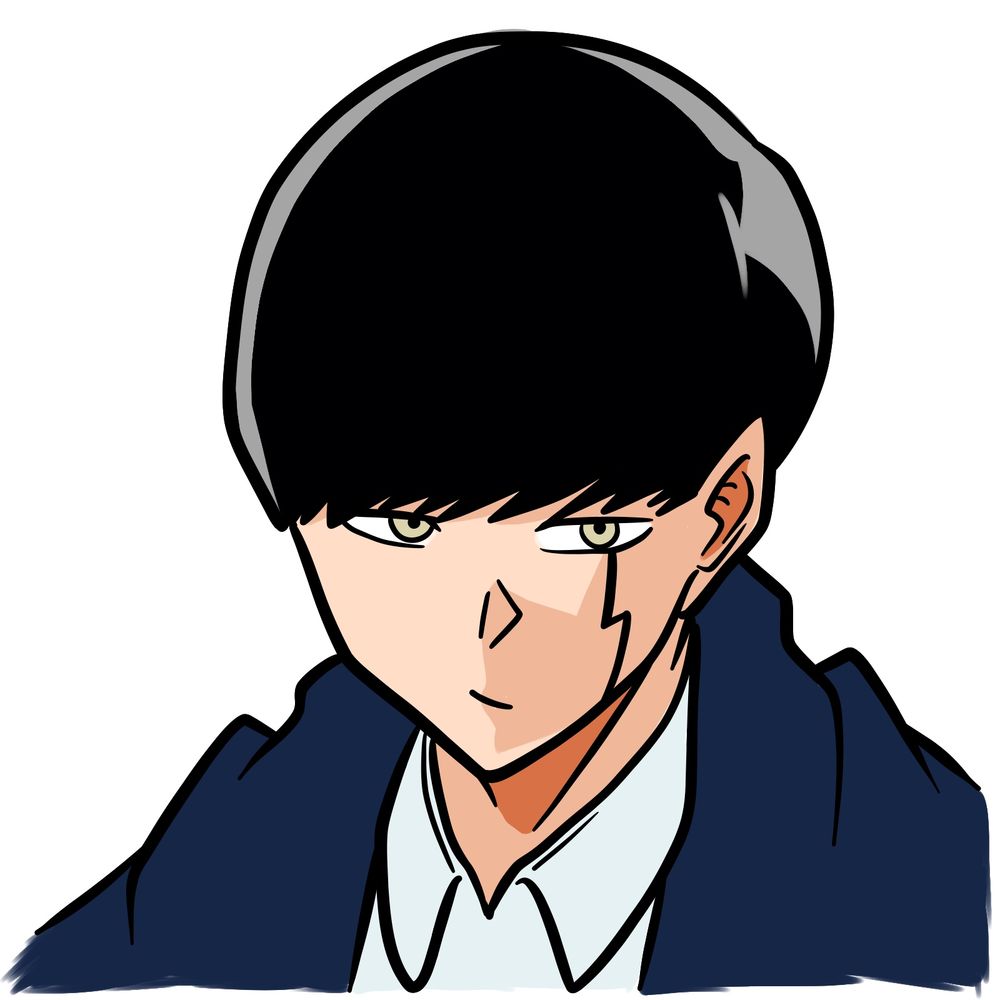 How to Draw Mash Burnedead’s Face From Mashle in 14 Steps