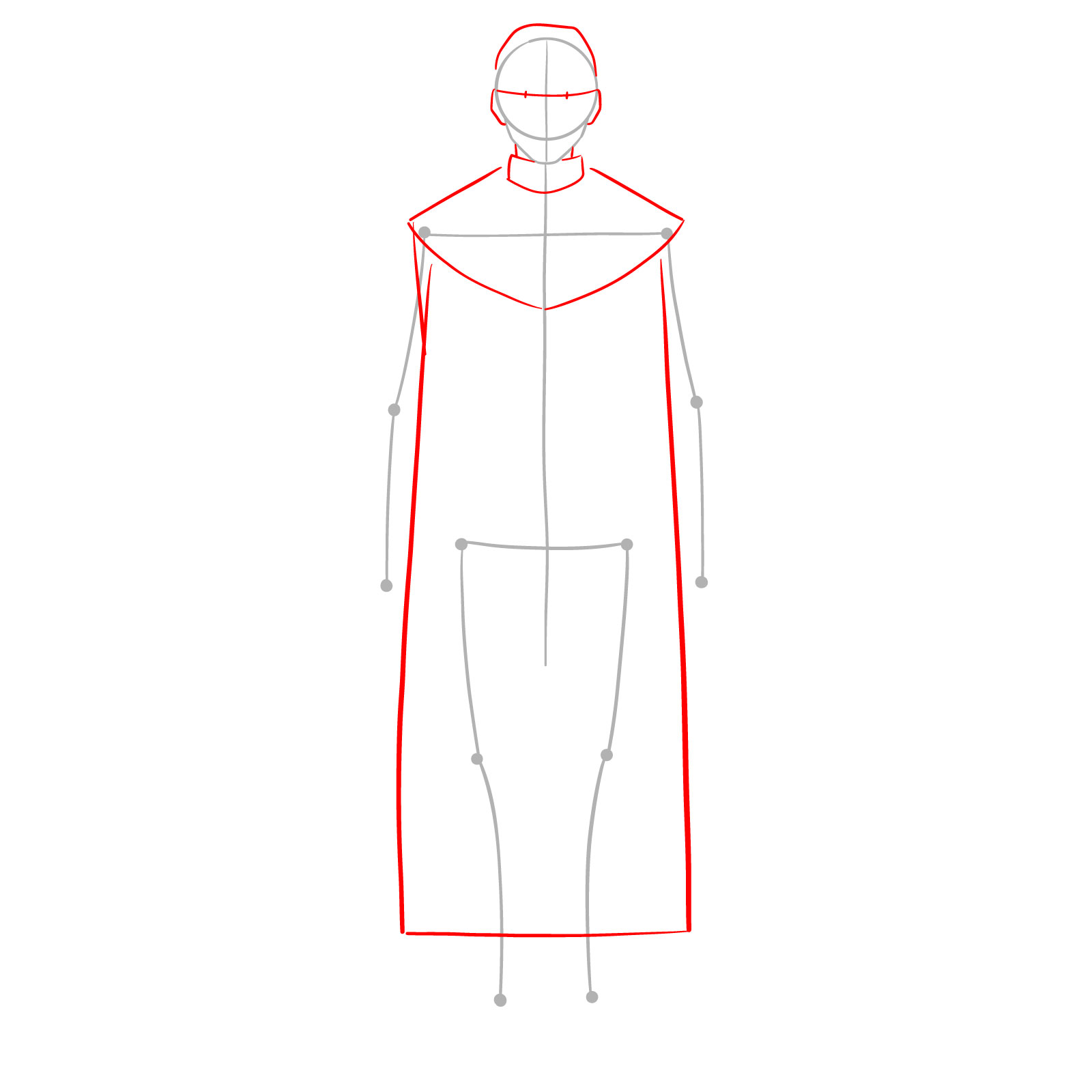 How to Draw Heiter Full Body from Frieren - step 02