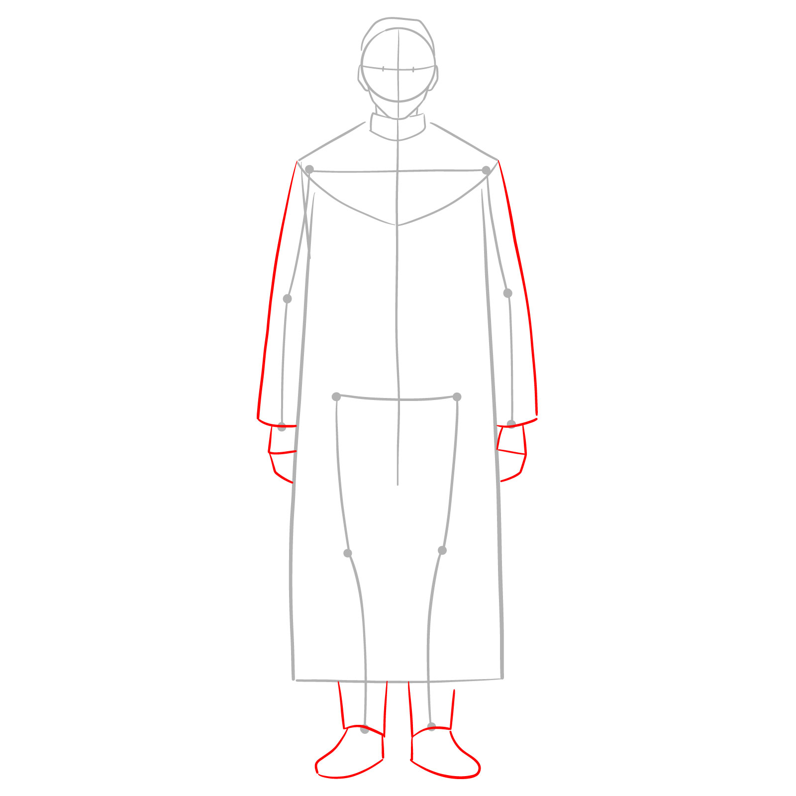 How to Draw Heiter Full Body from Frieren - step 03