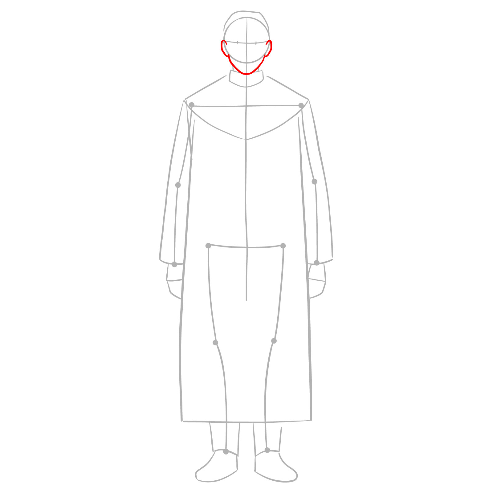 How to Draw Heiter Full Body from Frieren - step 04