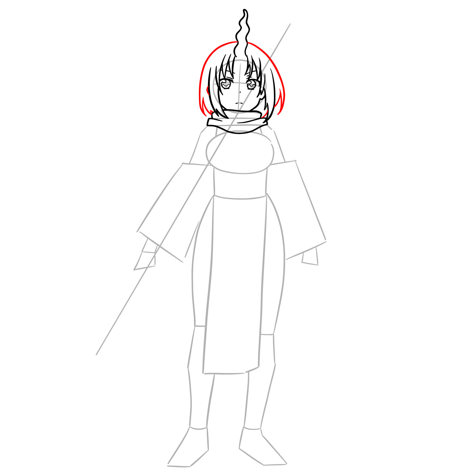 How to Draw Elma - step 09