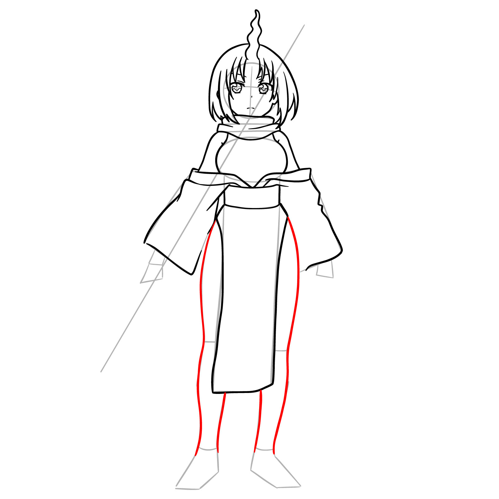 How to Draw Elma - step 15