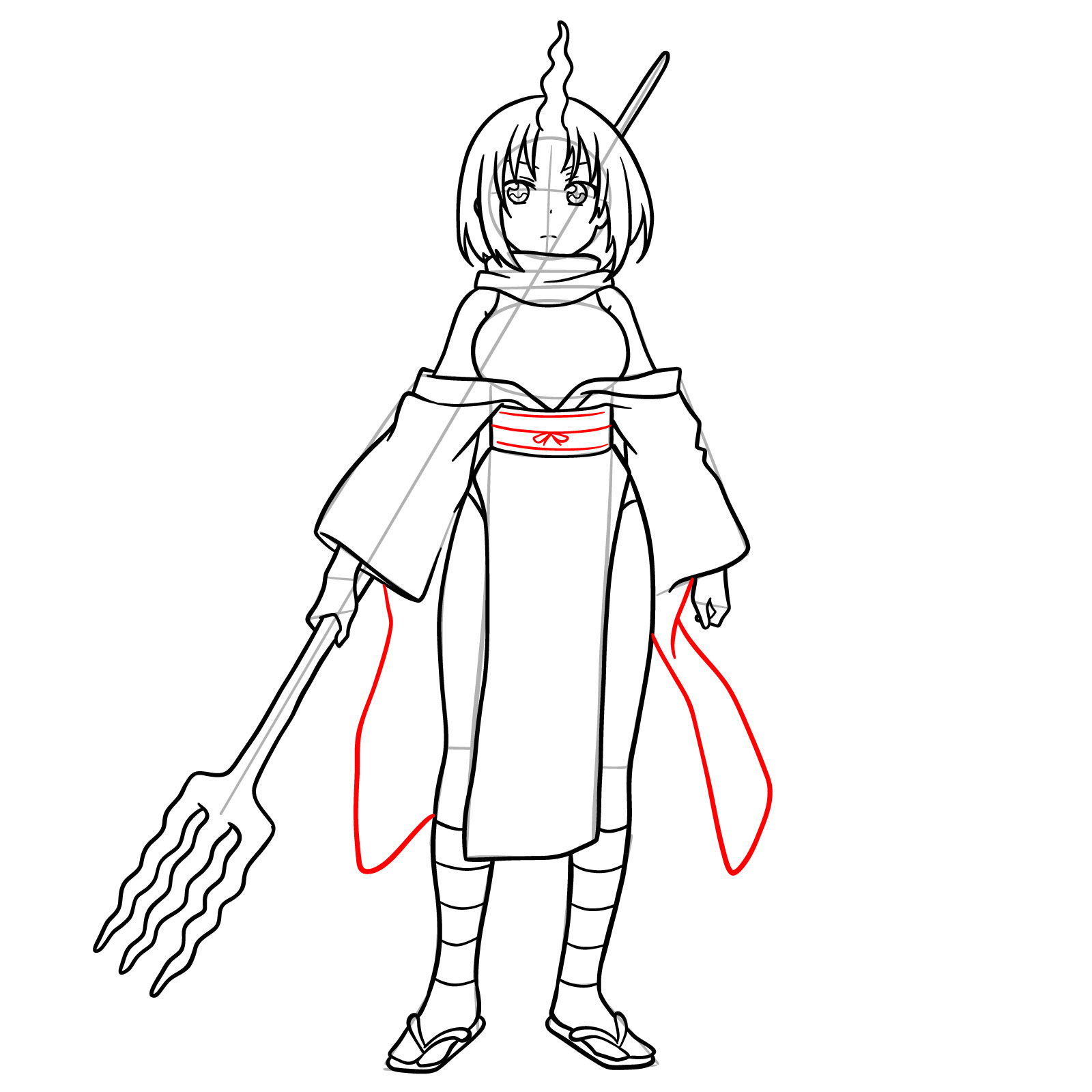 How to Draw Elma - step 21