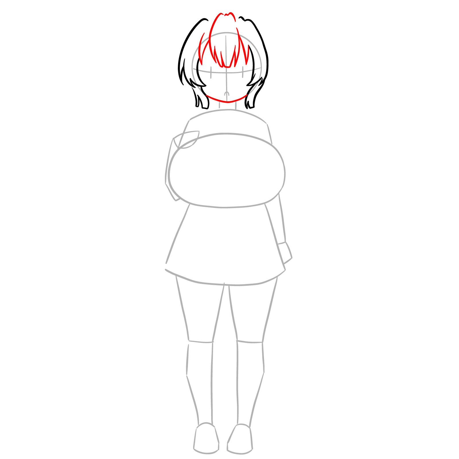 How to Draw Ilulu from Miss Kobayashi’s Dragon Maid - step 04