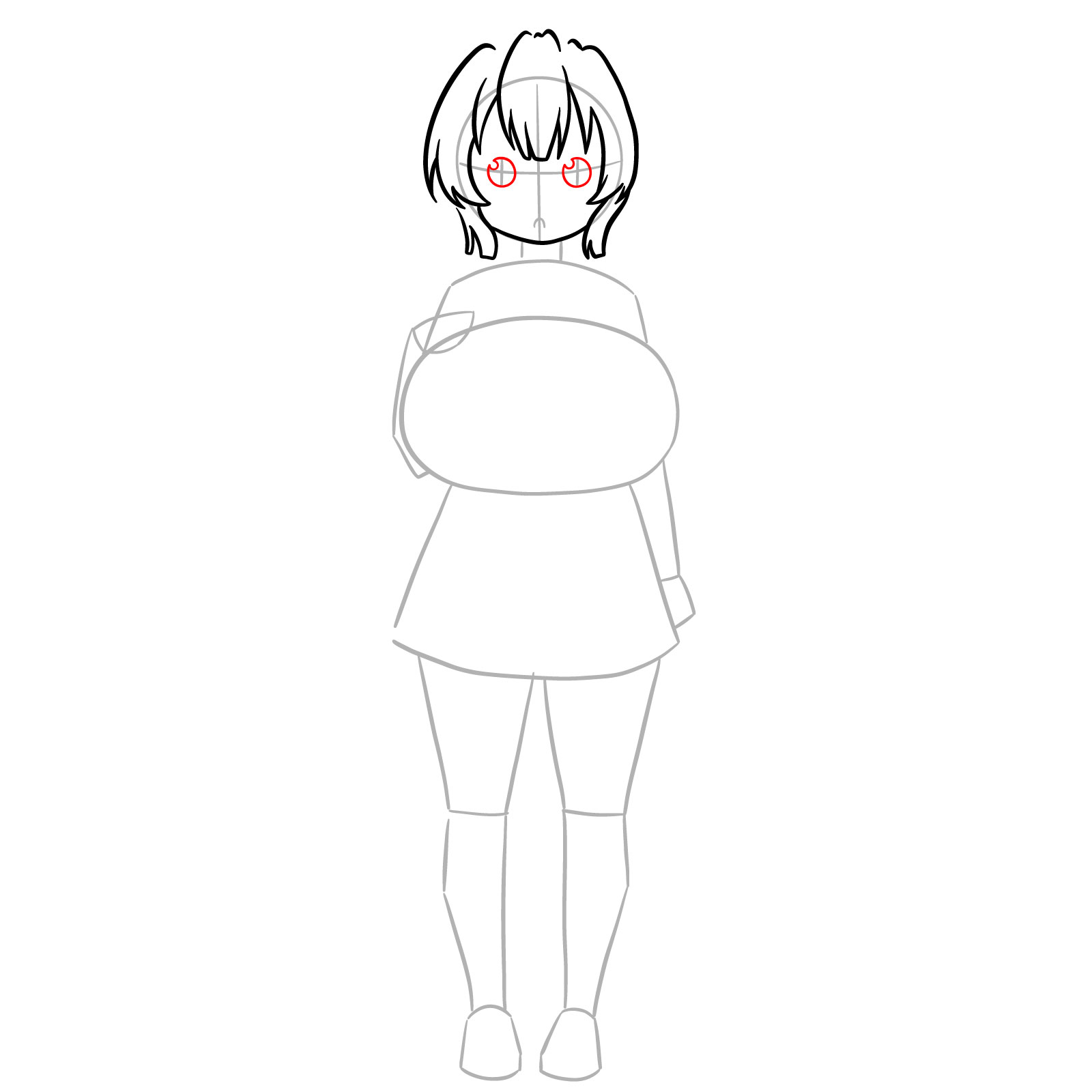 How to Draw Ilulu from Miss Kobayashi’s Dragon Maid - step 05