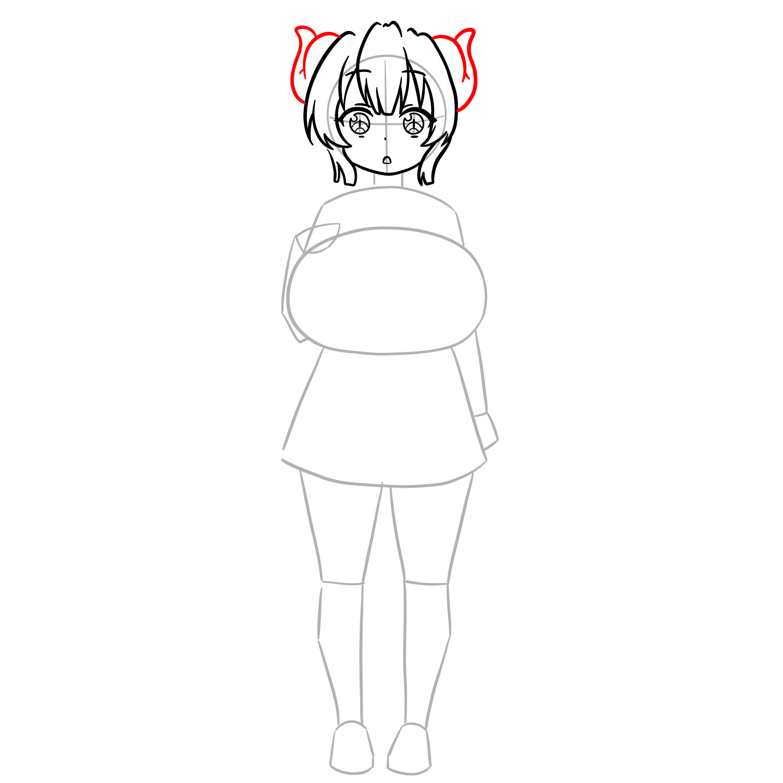 How to Draw Ilulu from Miss Kobayashi’s Dragon Maid - step 07
