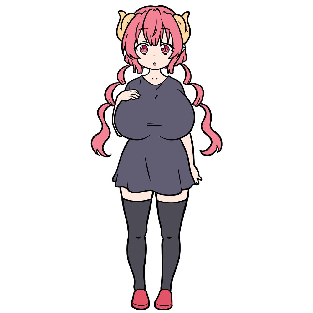 How to Draw Ilulu from Kobayashi-san Chi no Maid Dragon