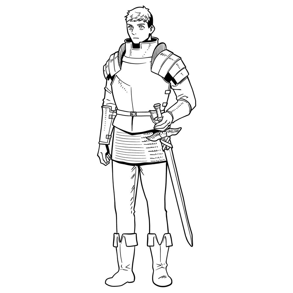 How to Draw Laios Touden from Delicious in Dungeon