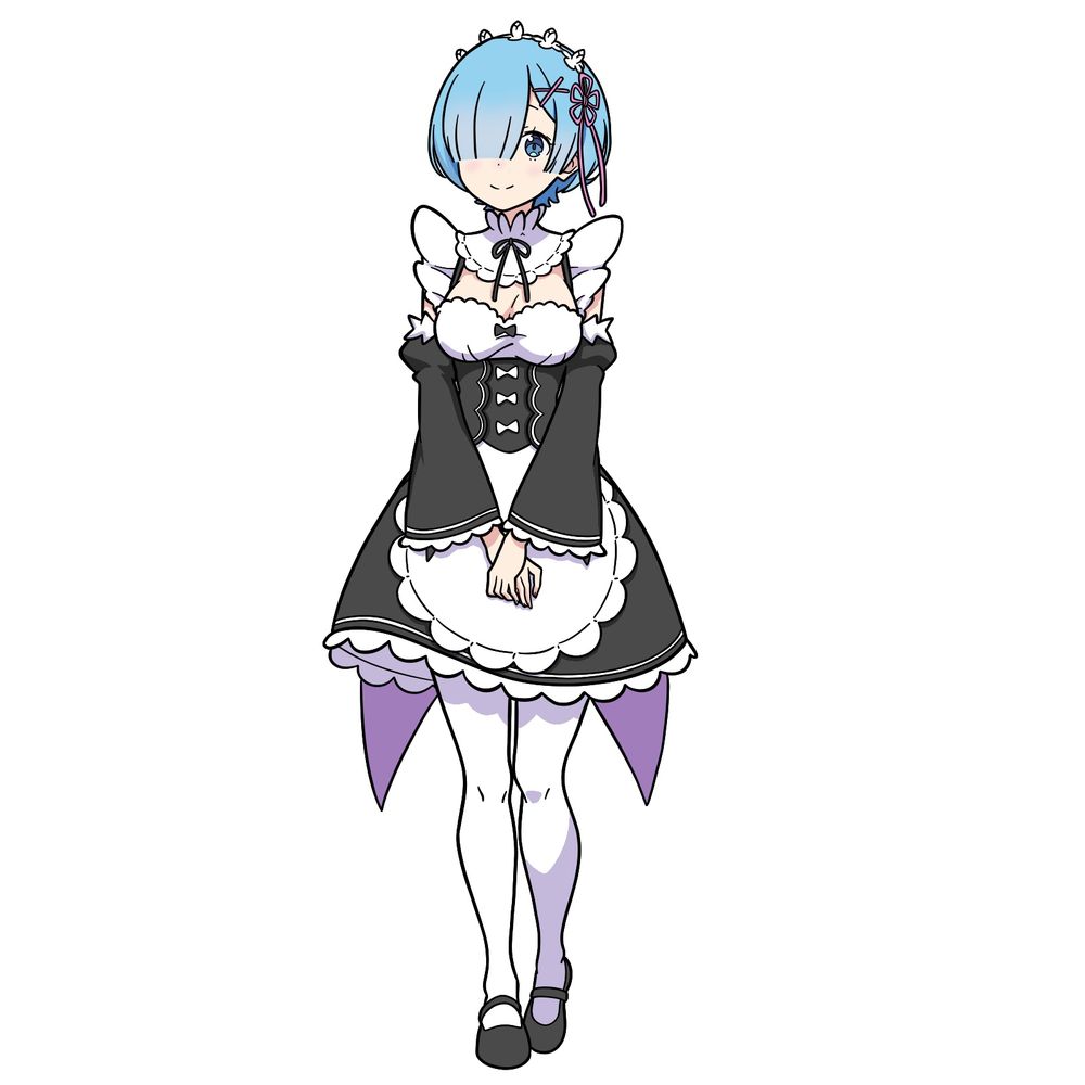 How to Draw Rem in Her Maid Uniform – Full Body Guide