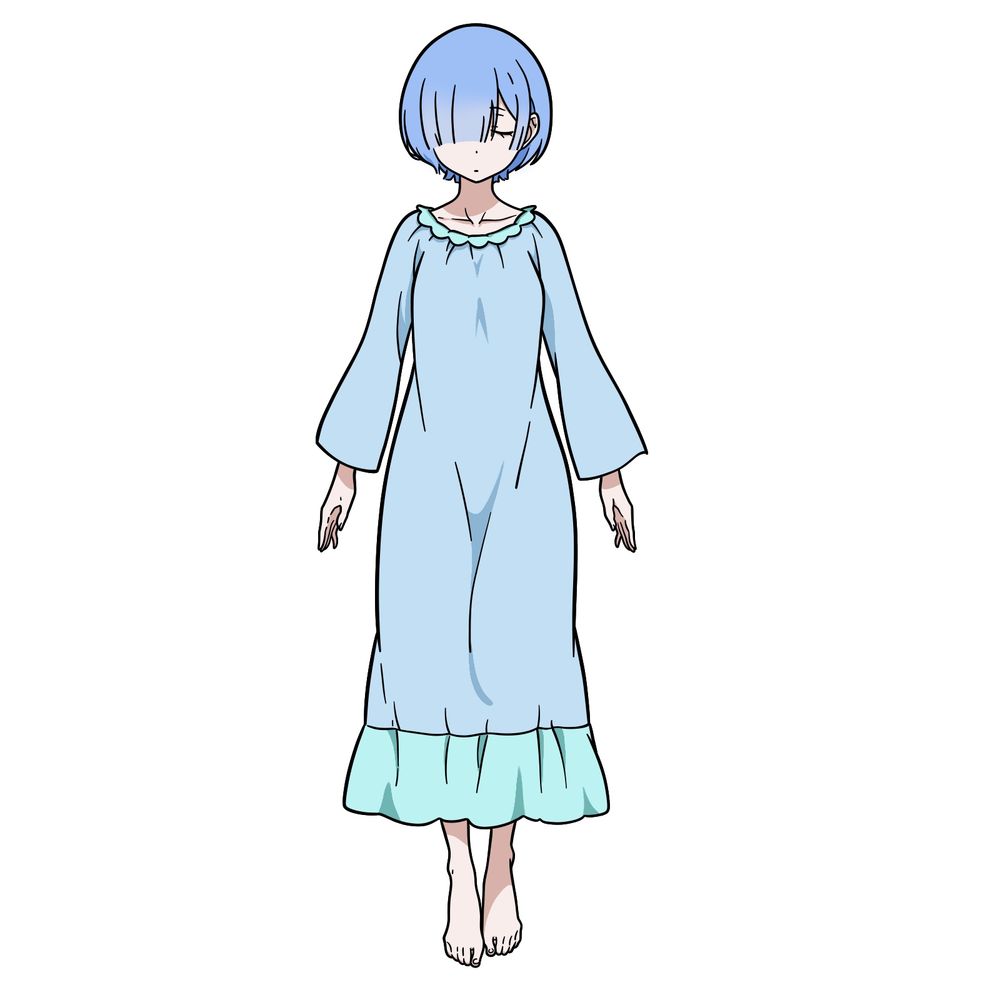 How to Draw Rem in Her Nightdress from Re:Zero Season 3