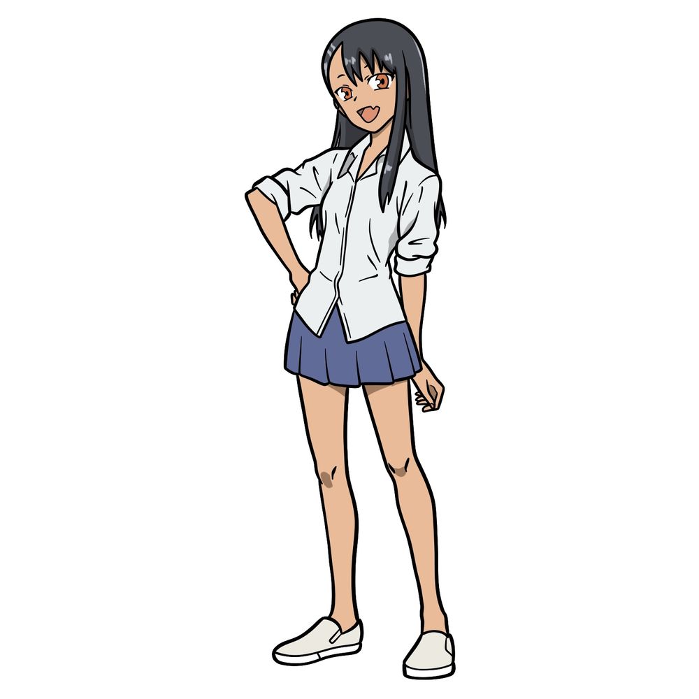 Miss Nagatoro Drawings - Sketchok easy drawing guides