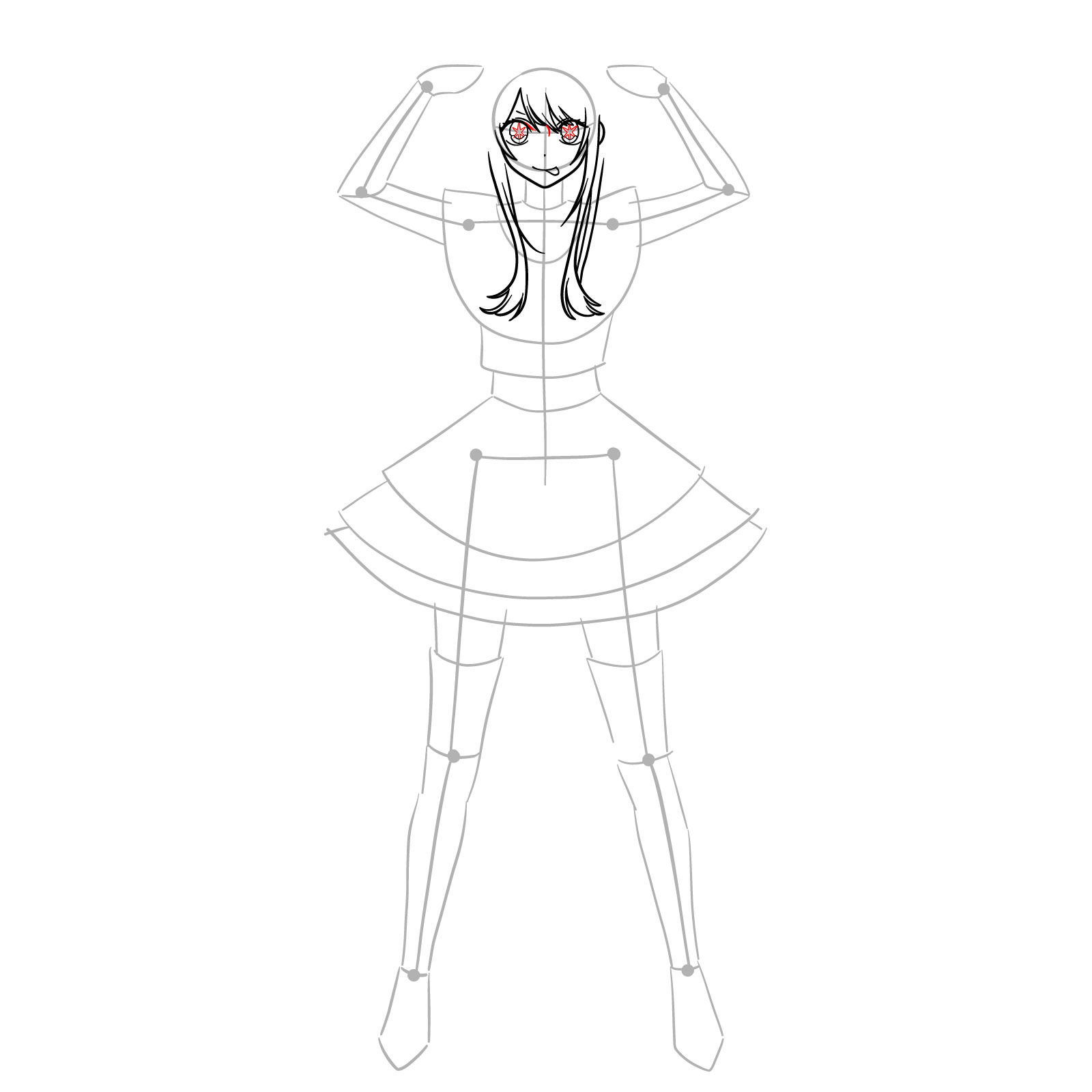 How to draw Ai Hoshino from Oshi no Ko - step 08