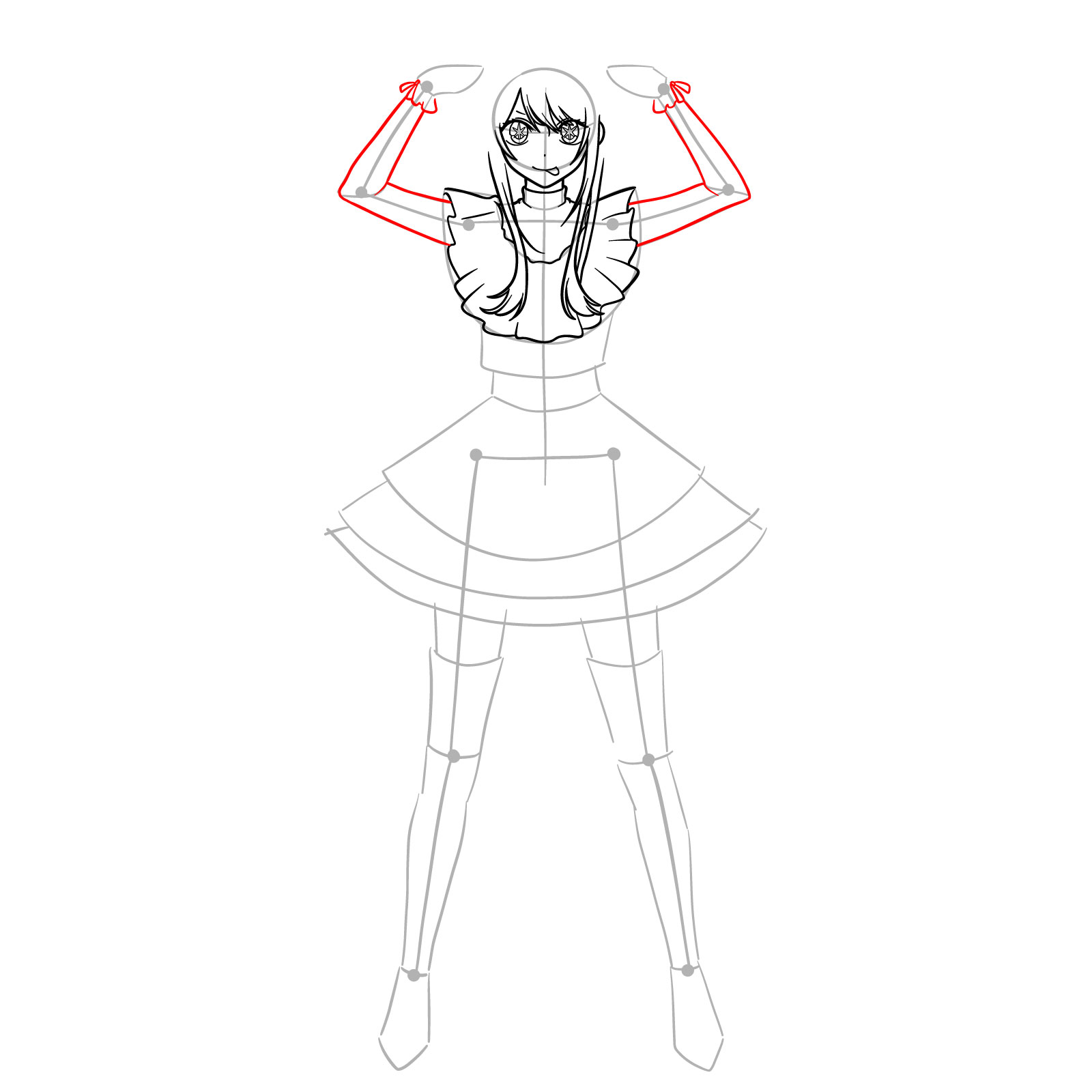 How to draw Ai Hoshino from Oshi no Ko - step 11