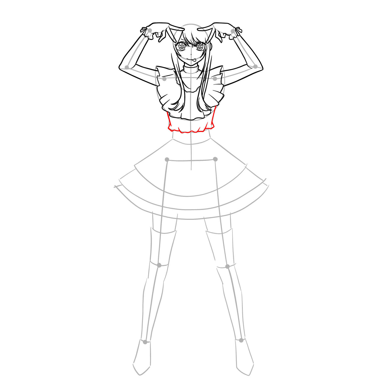 How to draw Ai Hoshino from Oshi no Ko - step 13