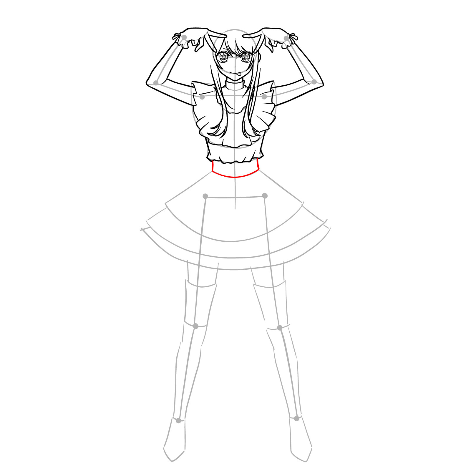 How to draw Ai Hoshino from Oshi no Ko - step 14