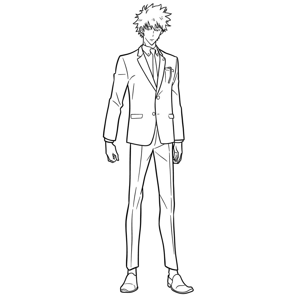 How to Draw Kang Taeshik: Full Body Solo Leveling Drawing