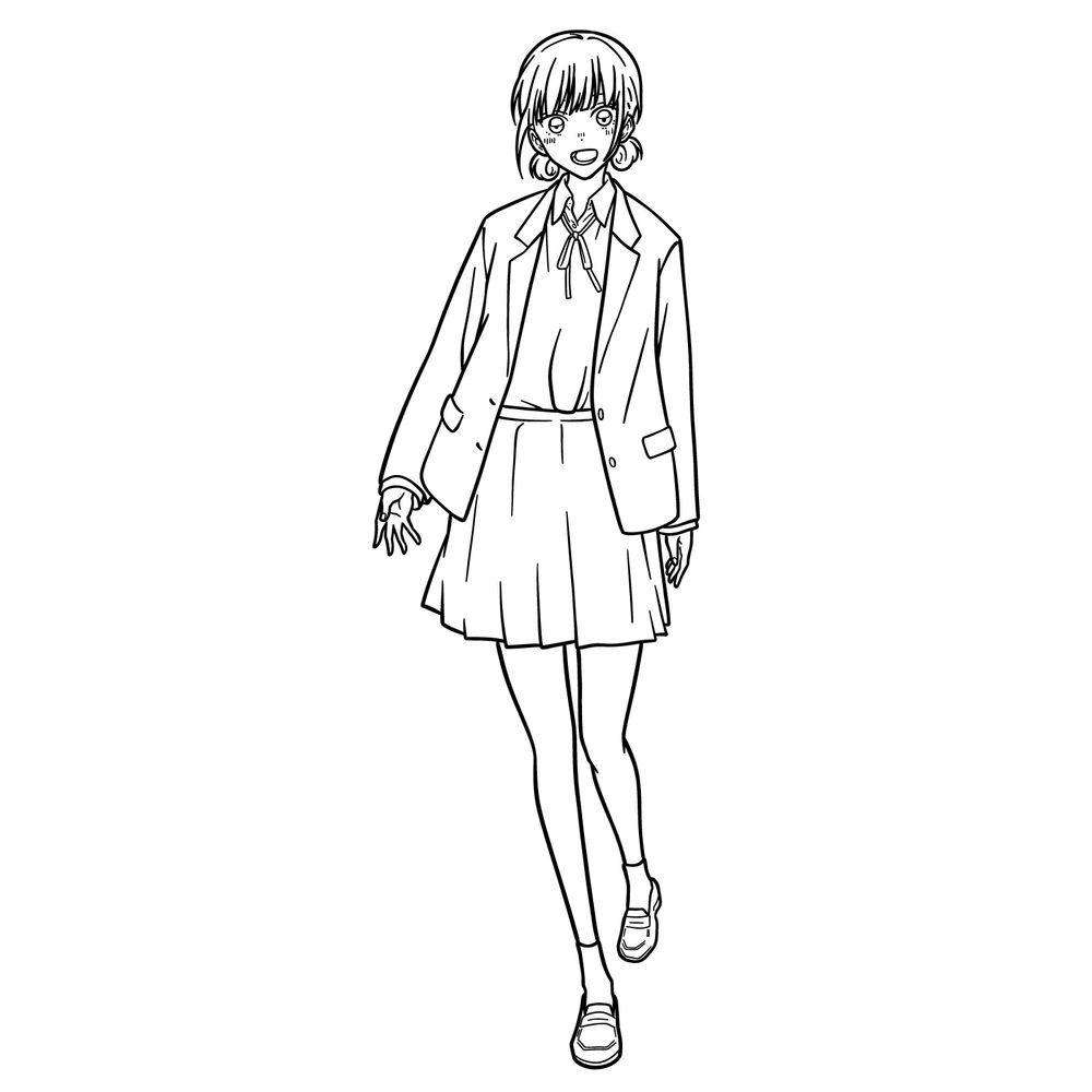 How to Draw Hina Chono: Full-Body Drawing from Blue Box Anime