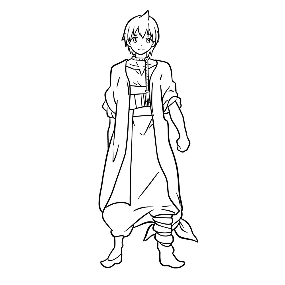 How to Draw Alibaba Saluja: Magi Anime Drawing Guide