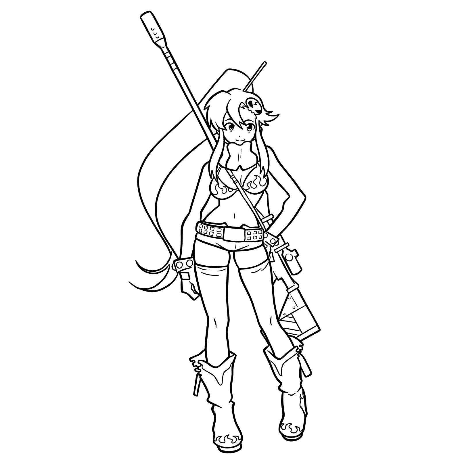 How to Draw Yoko Littner (pre-timeskip) - final step