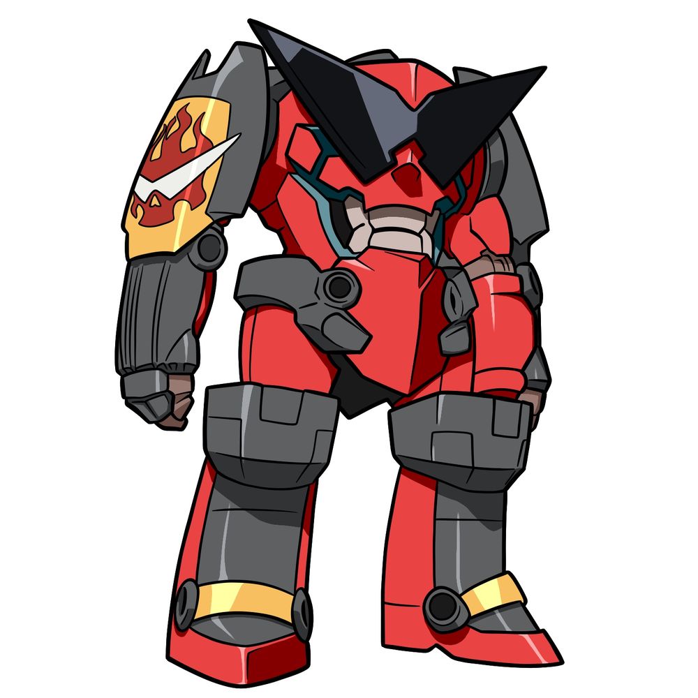 How to Draw Gurren from Tengen Toppa Gurren Lagann: 26 Steps