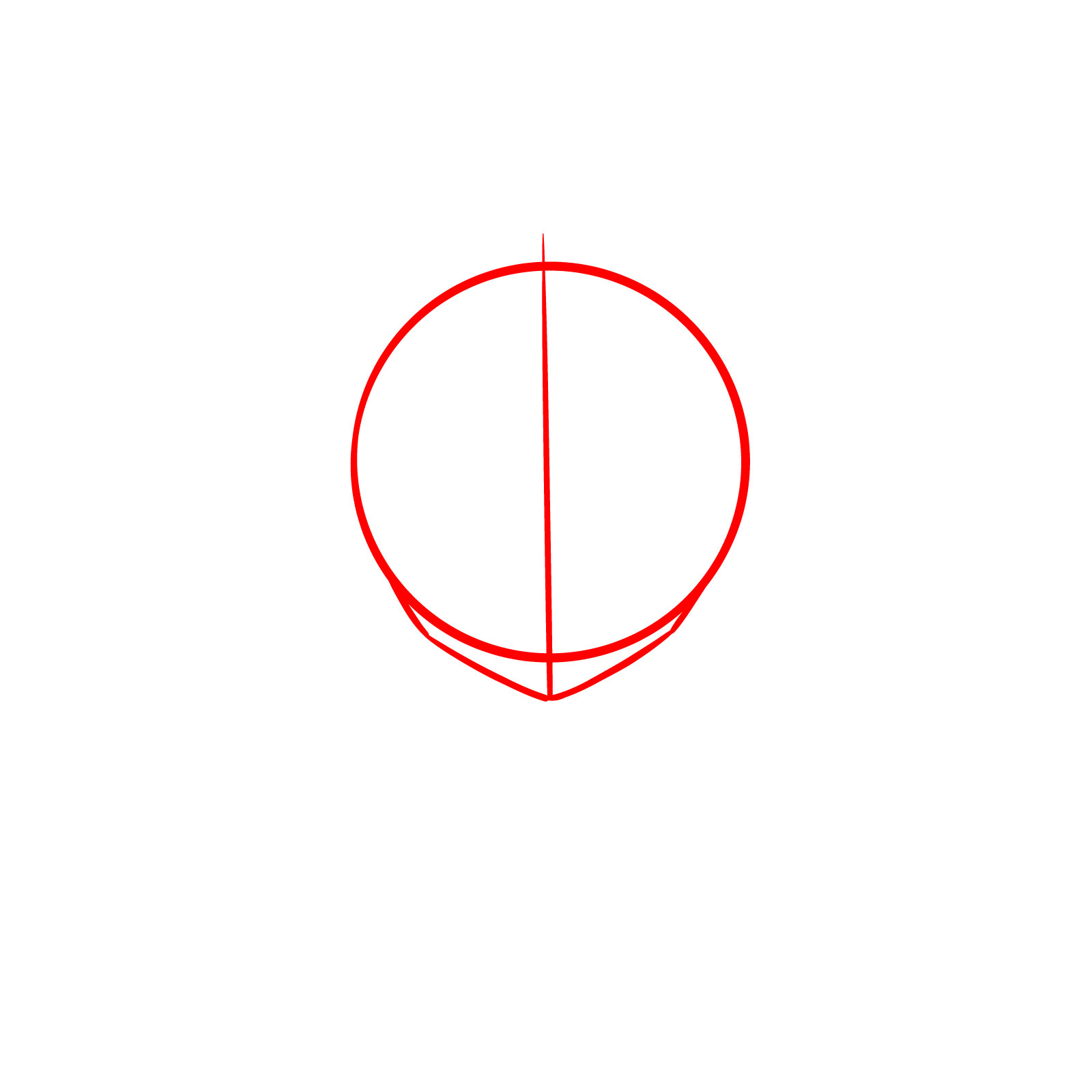 How to Draw Maomao’s Face - step 01