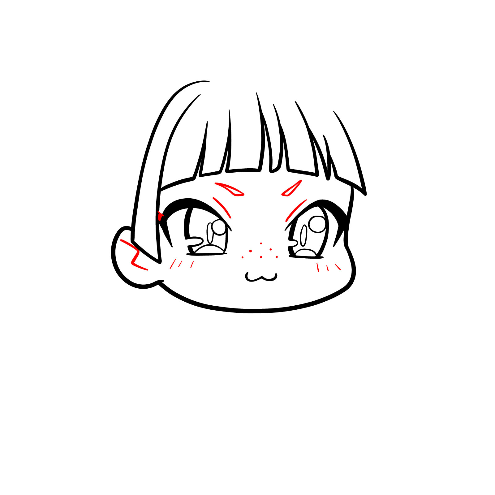 How to Draw Chibi Maomao - step 06