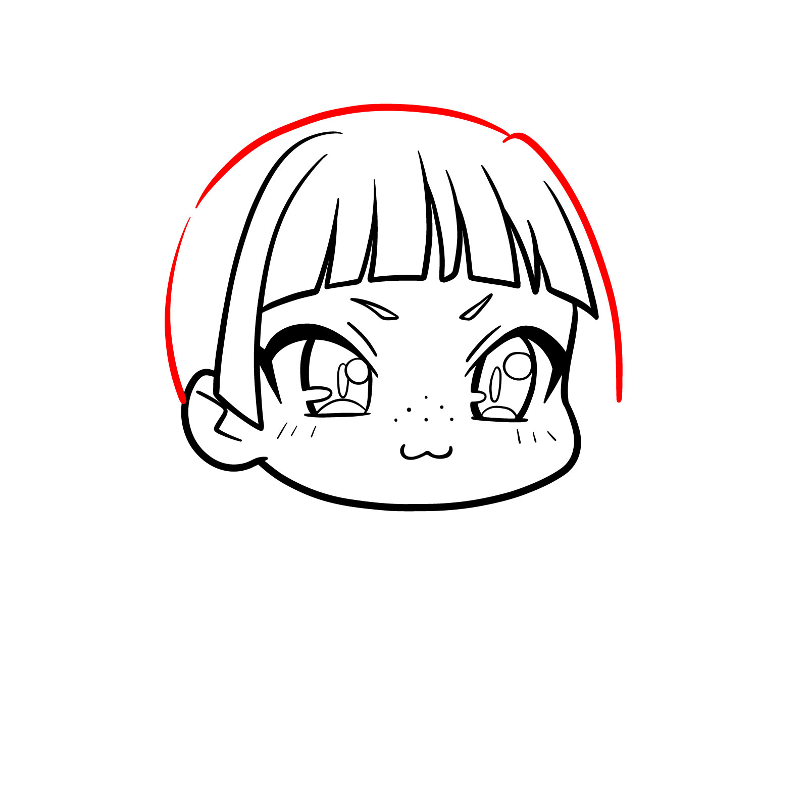 How to Draw Chibi Maomao - step 07