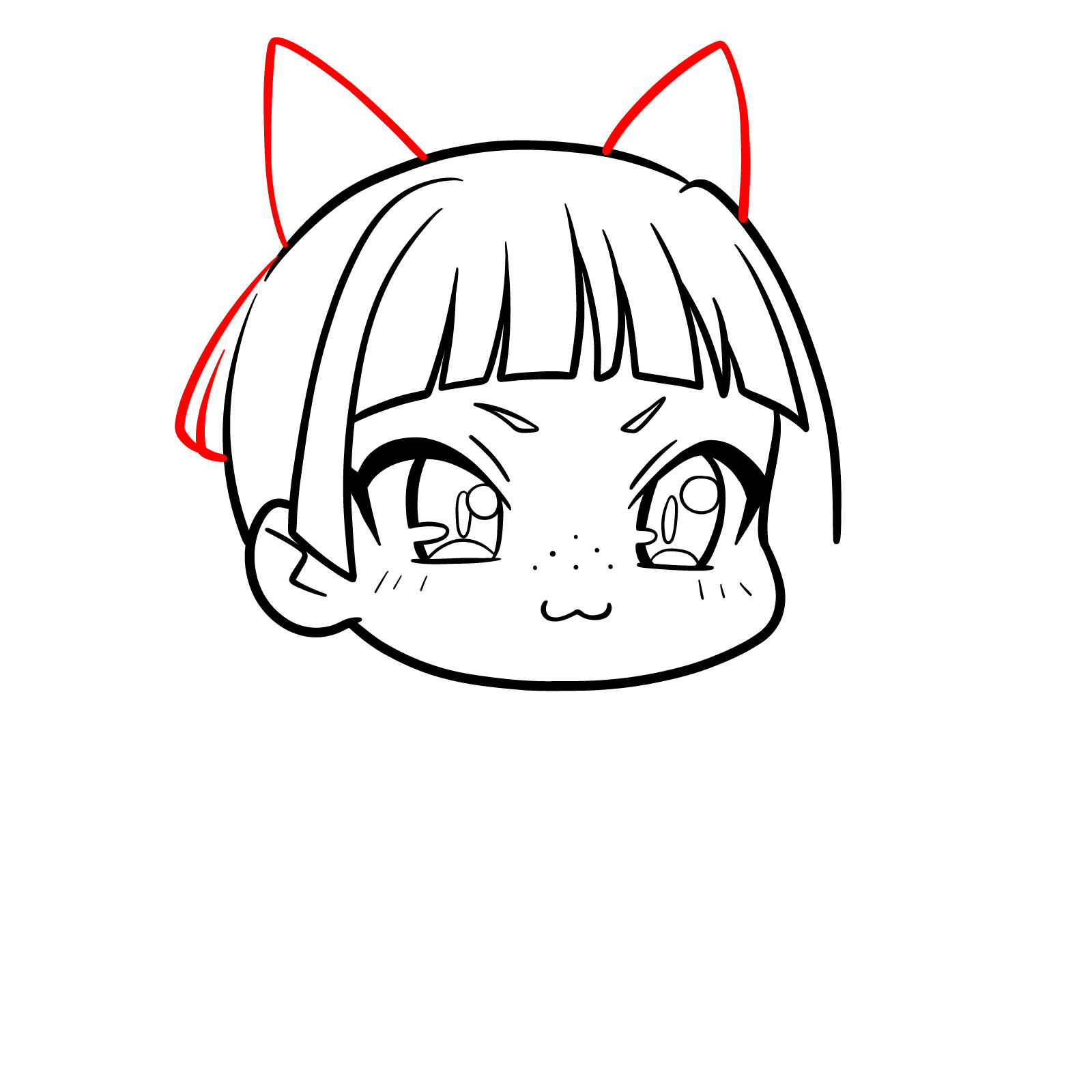 How to Draw Chibi Maomao - step 08