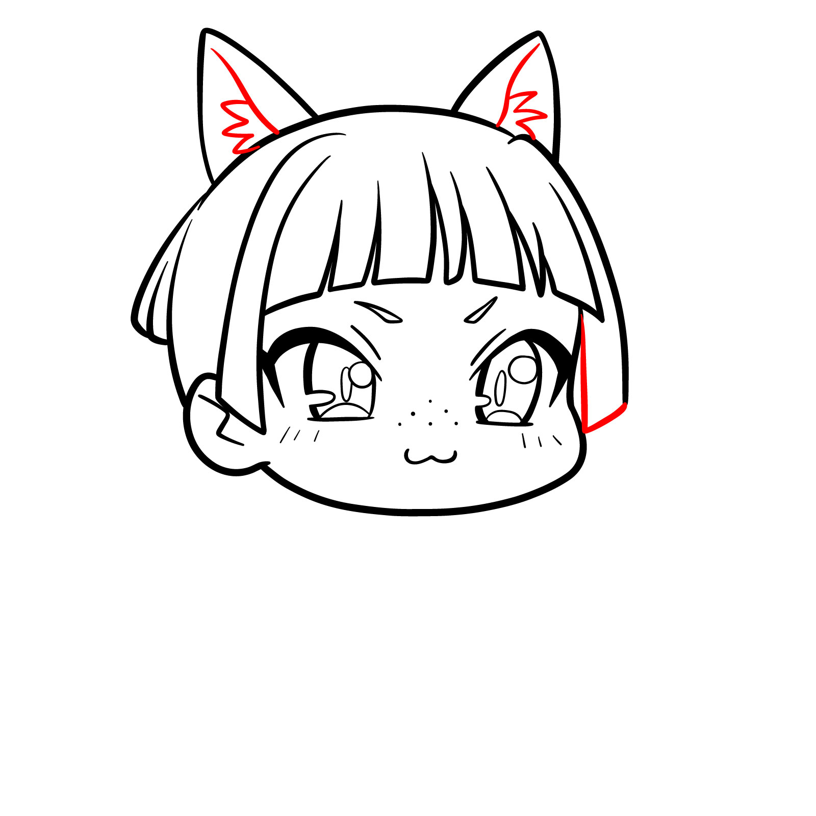 How to Draw Chibi Maomao - step 09