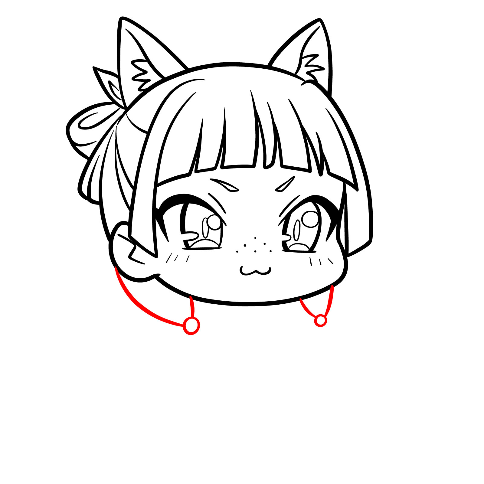 How to Draw Chibi Maomao - step 11